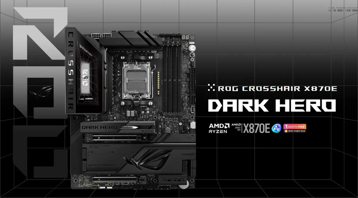ASUS ROG CROSSHAIR X870E DARK HERO Ryzen AM5 ATX Gaming Motherboard Price in Bangladesh ASUS ROG CROSSHAIR X870E DARK HERO Ryzen AM5 ATX Gaming Motherboard Price in Bangladesh